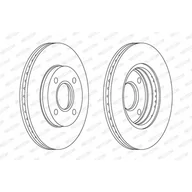 Tarcze hamulcowe - FERODO (FEDERAL-MOGUL) Tarcza hamulcowa (FEDERAL-MOGUL) DDF1072 - miniaturka - grafika 1