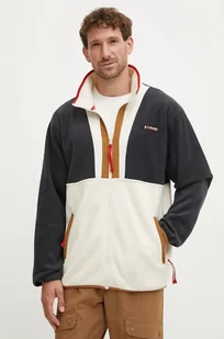 Columbia bluza polarowa Backbowl II Full Zip Fleece kolor beżowy wzorzysta 2090851 - Bluzy męskie - miniaturka - grafika 1