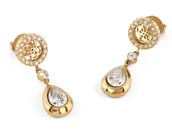 Kolczyki - Kolczyki Guess 4G Light JUBE05235JWYGT/U - miniaturka - grafika 1