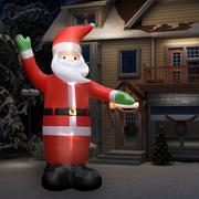 Oświetlenie świąteczne - vidaXL Nadmuchiwany Mikołaj z LED, dekoracja świąteczna, IP44, 4,5 m - miniaturka - grafika 1