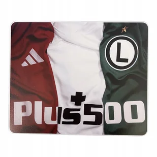 Legia Warszawa podkładka pod myszkę mousepad PLUS500 - Podkładki pod mysz - miniaturka - grafika 1