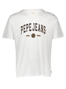 Pepe Jeans Koszulka w kolorze białym - Koszulki męskie - miniaturka - grafika 1