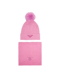Roxy Komplet czapka i komin CEO-ROXY_ACCCS_08_AW2025 Różowy - Czapki dla dzieci - miniaturka - grafika 1