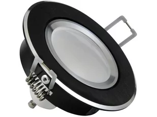 Polux Oczko halogenowe SUN LED GU10 3,5W 20W czarny szczotkowany 301178 - Oprawy, klosze i abażury - miniaturka - grafika 1