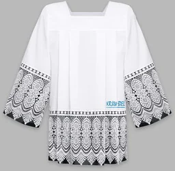 Komża kapłańska z gipiurą 30 cm - czarna - Szaty liturgiczne - miniaturka - grafika 1