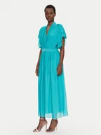 Sukienki - Dixie Sukienka letnia A207W017A Turkusowy Regular Fit - miniaturka - grafika 1