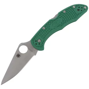 Spyderco Inc. Nóż Delica 4 Full Flat Green FRN Plain (C11FPGR) - Noże - miniaturka - grafika 1