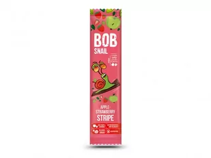ECO-SNACK Bob Snail Stripe jabłko-truskawka 14g - Eco-Snack 4820206080721 - Zdrowa żywność - miniaturka - grafika 4