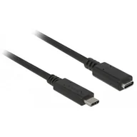 Kontrolery - DeLOCK Przedłużacz Usb 3.1 C(M) - C(f) 2m czarny - miniaturka - grafika 1