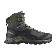 Buty trekkingowe damskie - Buty Salomon Quest Element GTX Black / Deep Lichen Green - miniaturka - grafika 1