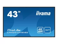 Monitory reklamowe i wyświetlacze - IIYAMA LH4341UHS-B2 43inch 3840x2160 4K UHD IPS panel 1precent Haze Landscape and Portrait mode Speakers 2x 10W VGA 3x HDMI 500cd/m2 - miniaturka - grafika 1