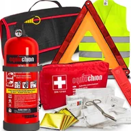 Akcesoria motoryzacyjne - GAŚNICA 2KG Z UCHWYTEM APTECZKA DIN TRÓJKĄT OSTRZEGAWCZY KAMIZELKA TORBA - miniaturka - grafika 1