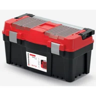 Skrzynki i torby narzędziowe - Skrzynka narzędziowa Aptop Plus 55 x 26,7 x 27,7 cm czarno-czerwony - miniaturka - grafika 1
