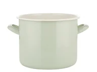 Garnki - Fl1 GARNEK EMALIOWANY PROSTY GŁADKI FORTE B/P JASNY ZIELONY 20CM 5L 000-GAR-1501/20JZ - miniaturka - grafika 1