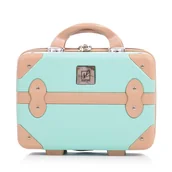 Kosmetyczki, organizery i kuferki - Kuferek Semi Line T5839-1 Zielony - miniaturka - grafika 1