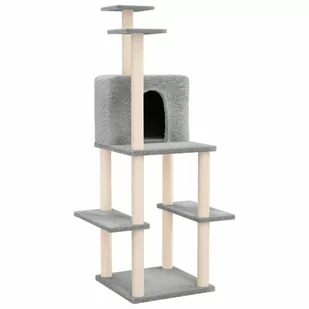 Lumarko Drapak dla kota, z sizalowymi słupkami, jasnoszary, 144,5 cm! - Drapaki dla kotów - miniaturka - grafika 3
