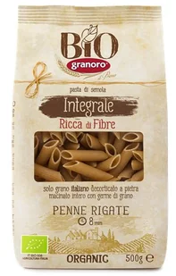 Makaron penne rigate pełnoziarnisty BIO 500 g - Makaron - miniaturka - grafika 1