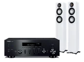 Zestawy stereo - Yamaha R-N600A (czarny) + Carina FS247.4 (biały) - miniaturka - grafika 1