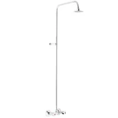 Zestawy prysznicowe - Zestaw prysznicowy natynkowy KFA ARMATURA Standard 306-711-00 z deszczownicą Chrom - miniaturka - grafika 1