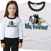 Piżamy dla dziewczynek - Piżama dziecięca Wilk I Zając Ja Ci Pokażę 86/92 - VoloDonum - miniaturka - grafika 1