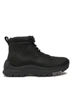 Botki męskie - Calvin Klein Jeans Trapery Hybrid Wp Boot Laceup Rebellious YM0YM01077 Czarny - miniaturka - grafika 1