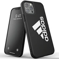 Etui i futerały do telefonów - Adidas Etui zaprojektowane do iPhone 12 / iPhone 12 Pro 6.1, Sports Iconic, etui sprawdzone pod upadkiem, odporne na uderzenia podwyższone krawędzie, sportowe etui ochronne, czarne EX8019 - miniaturka - grafika 1