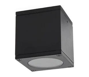 Oświetlenie zewnętrzne punktowe 1xGU10/35W/230V IP54 kanciaste czarne - Lampy ogrodowe - miniaturka - grafika 1
