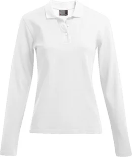 Promodoro 4605 Koszula damska Heavy Poloshirt Longsleeve - Kolor: Biały - Rozmiar: XXL - Koszule damskie - miniaturka - grafika 1