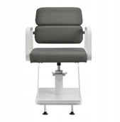 Fotele fryzjerskie - Gabbiano fotel fryzjerski Porto biało Szary - miniaturka - grafika 1