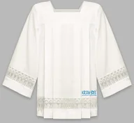 Szaty liturgiczne - Komża kapłańska z gipiurą ecru - 10 cm - miniaturka - grafika 1