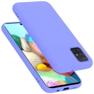 Pokrowiec Do Samsung Galaxy A51 4G / M40s Etui w LIQUID JASNY FIOLET TPU Silikon Case Cover Obudowa Ochronny Cadorabo - Etui i futerały do telefonów - miniaturka - grafika 1