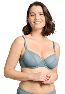 Sans Complexe Klasyczny biustonosz damski, z fiszbinami, Niebieski kamień, 85E - Biustonosze - miniaturka - grafika 1