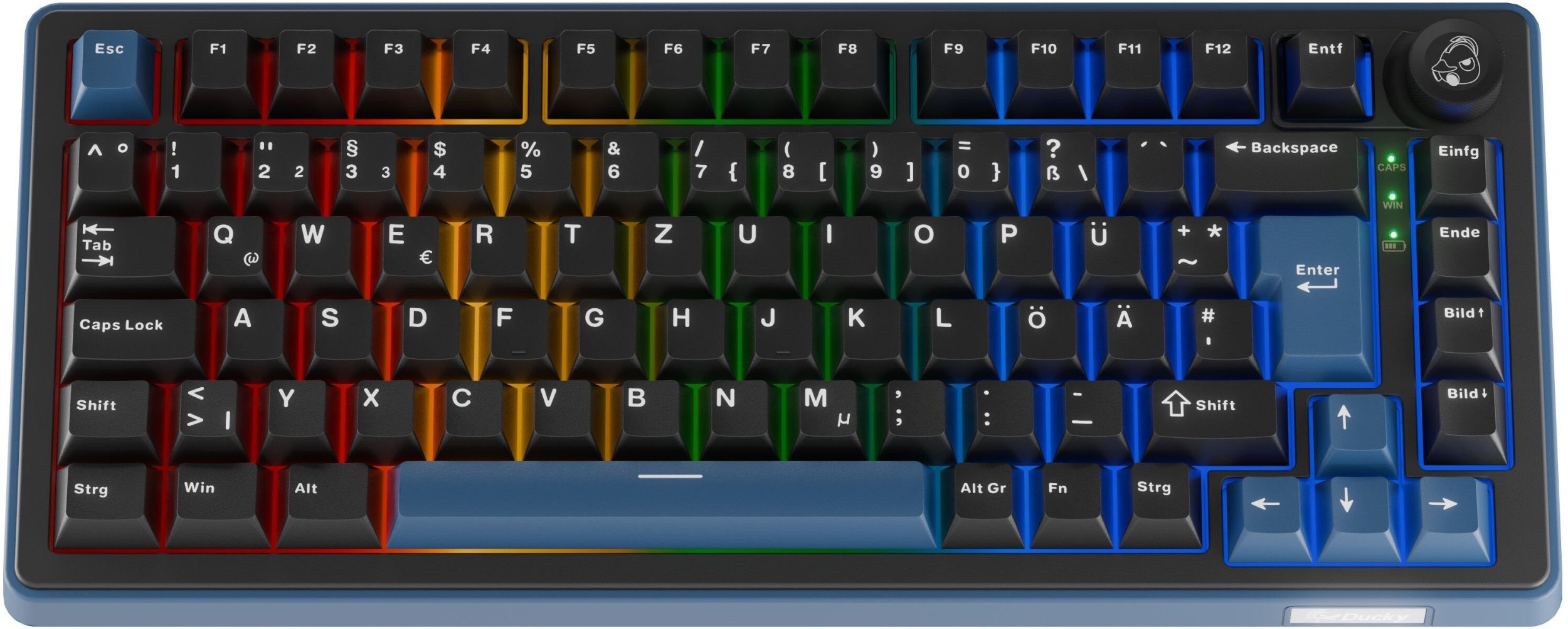 Ducky OK-M 75 gaming 75% Hot-Swap, RGB KTT Linear DKOKM2583-KWDEPDCOCH1