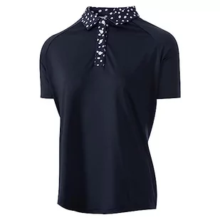 Island Green Golf damskie oddychające szybkoschnące odprowadzające wilgoć koszulki polo, granatowy/biały, XL, 2241 - Granatowy/Biały, XL - Swetry damskie - miniaturka - grafika 1