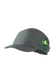 Czapki dla dzieci - Jack Wolfskin czapka z daszkiem dziecięca SMILEYWORLD kolor zielony z nadrukiem - grafika 1