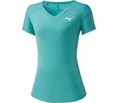 Koszulki i topy damskie - Mizuno Mizuno Damski T-shirt K2ga0211 Mazarine Blue S K2GA0211 - miniaturka - grafika 1