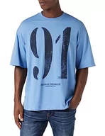 Koszulki męskie - Armani Exchange T-shirt męski, Cicha przystań, M - miniaturka - grafika 1