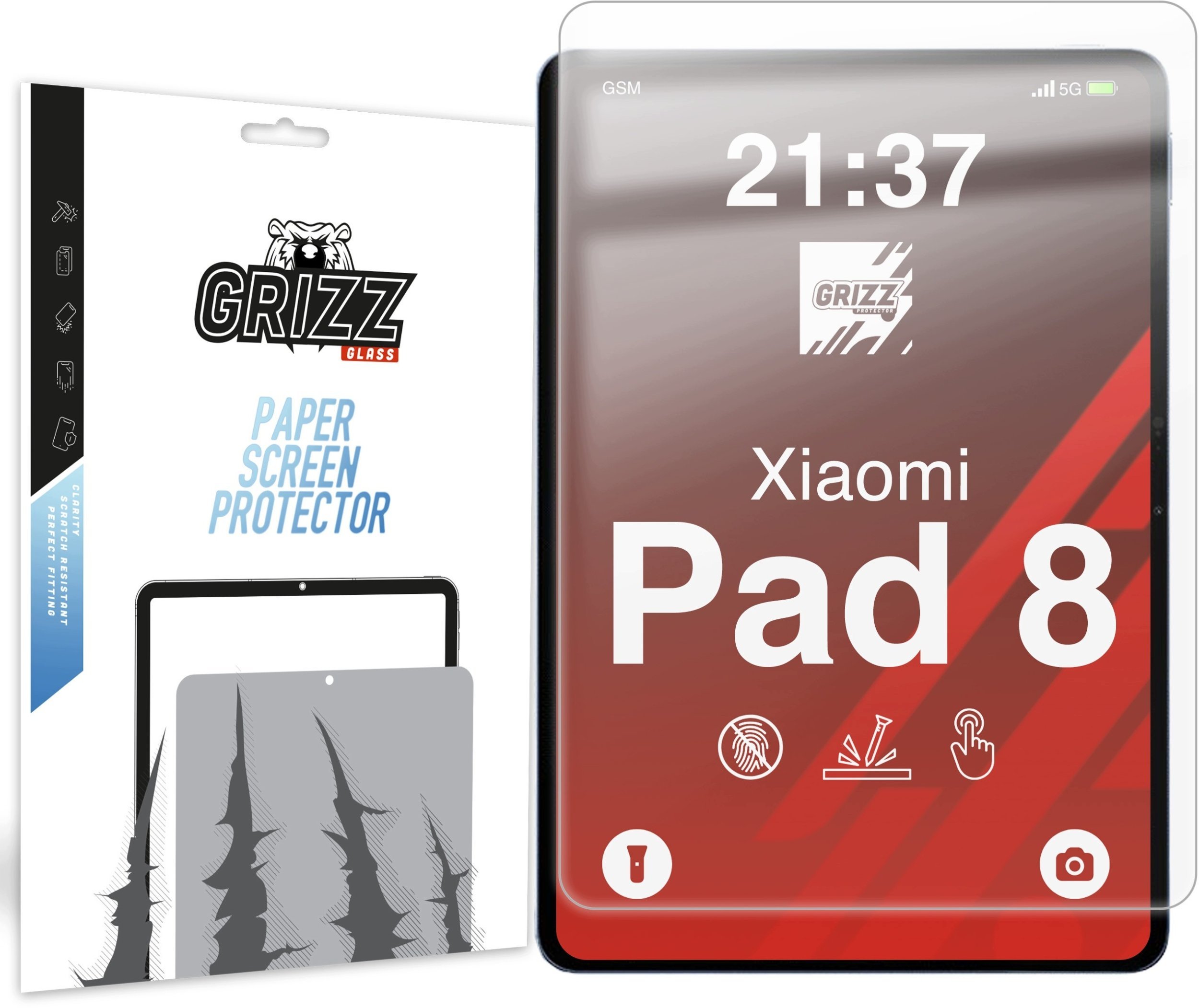 GrizzGlass Folia matowa GrizzGlass PaperScreen do Xiaomi Pad 8 GRZ19365
