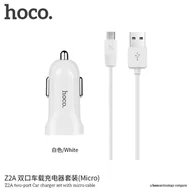 Ładowarki samochodowe - Hoco Z2A Ładowarka Samochodowa Kabel Micro Usb - miniaturka - grafika 1