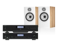 Zestawy stereo - Rotel A12 MKII (czarny) + CD14 MKII (czarny) + 606 S3 (dąb) - miniaturka - grafika 1
