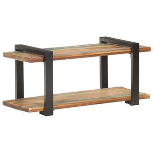 vidaXL Szafka pod TV, 90x40x40 cm, lite drewno z odzysku 320494 - Szafki RTV - miniaturka - grafika 1