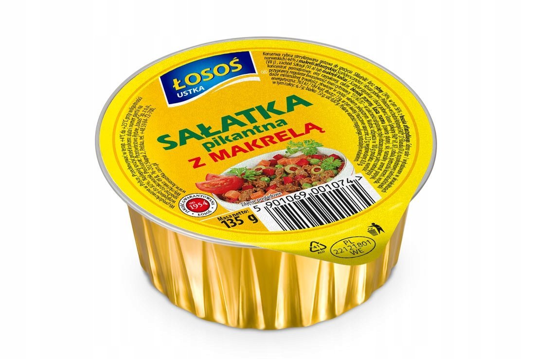 Łosoś Sałatka pikantna z makrelą 135g