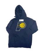 Bluzy męskie - Granatowa bluza męska kaptur Indiana Pacers NBA S - miniaturka - grafika 1