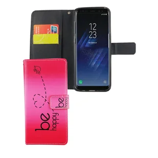 Etui na telefon komórkowy Samsung Galaxy S8+ Plus Be Happy Pink - Etui i futerały do telefonów - miniaturka - grafika 1