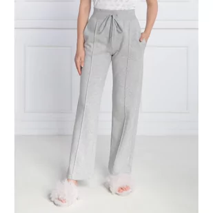 Emporio Armani Spodnie dresowe LOUNGEWEAR | Regular Fit - Dresy damskie - miniaturka - grafika 1