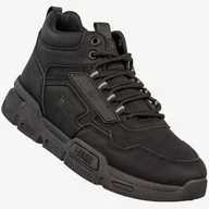 Sneakersy męskie - Sneakersy Męskie BIG STAR Buty Sportowe Wysokie Jesień Zima Czarne SS174282 Czarny 41 - miniaturka - grafika 1