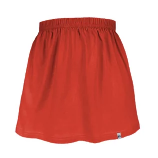 Spódnice - czerwona spódniczka dziewczęca dla dziewczynki spódnica dziecięca bawełniana 116/122 - grafika 1