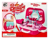 Zabawy w naśladowanie dorosłych - Toaletka kuferek - zestaw kosmetyczny w torebce - 20 element��w - miniaturka - grafika 1