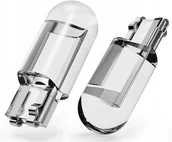 Żarówki samochodowe - 20X ŻARÓWKA LED W5W KRYSTALICZNA LEDOWA T10 SPHERE COB 360' WHITE ŻARÓWKI - miniaturka - grafika 1