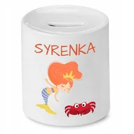 Skarbonki - SKARBONKA DLA DZIECI MAŁA SYRENKA PREZENT z Nadrukiem ze Zdjęciem - miniaturka - grafika 1